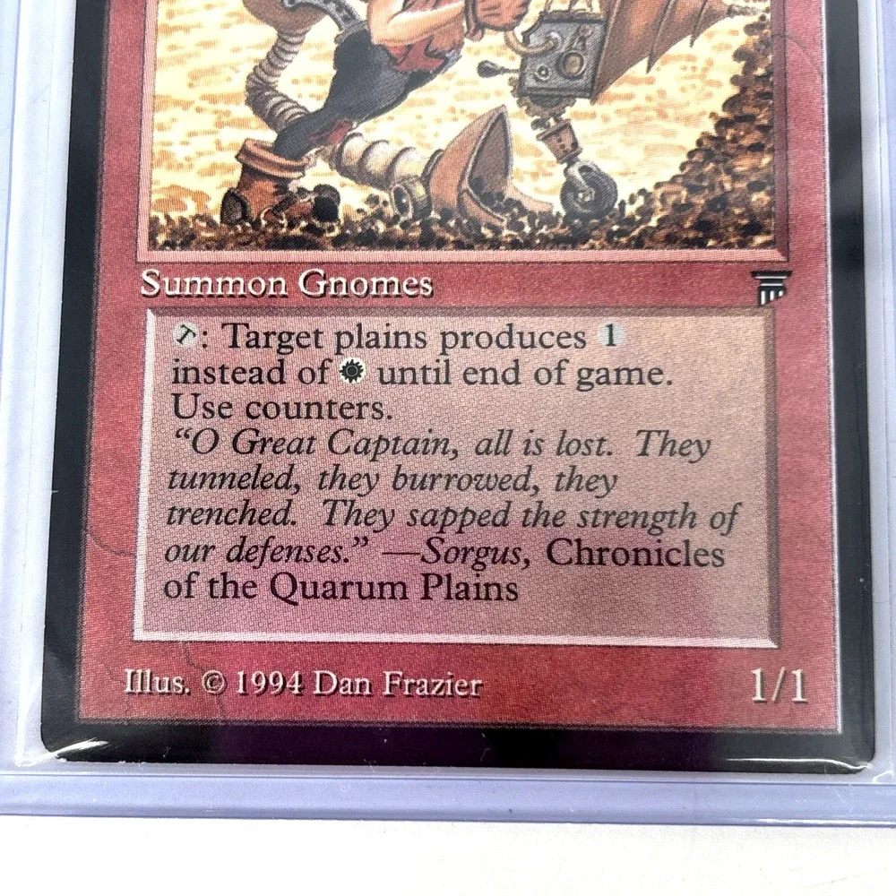MTG English Quarum Trench Gnomes NM Normal‎ Legends Unplayed
